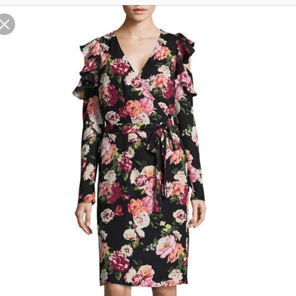 TDC: FLORAL WRAP DRESS
